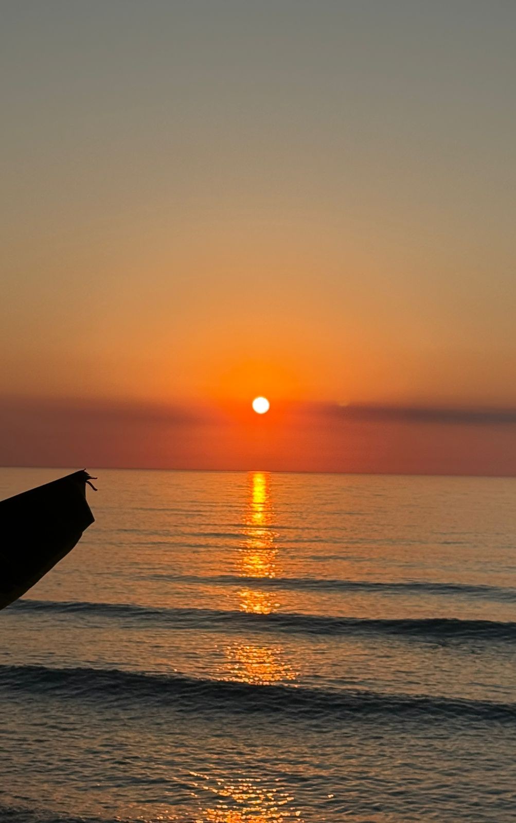 Sunset reflected in the sea at Argaka